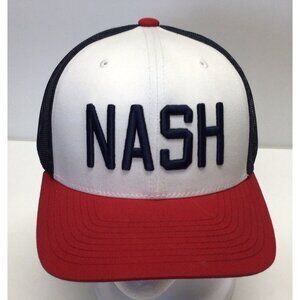 The NASH Collection Hat by Revv Snapback Trucker Baseball Cap Adjustable Red NEW
